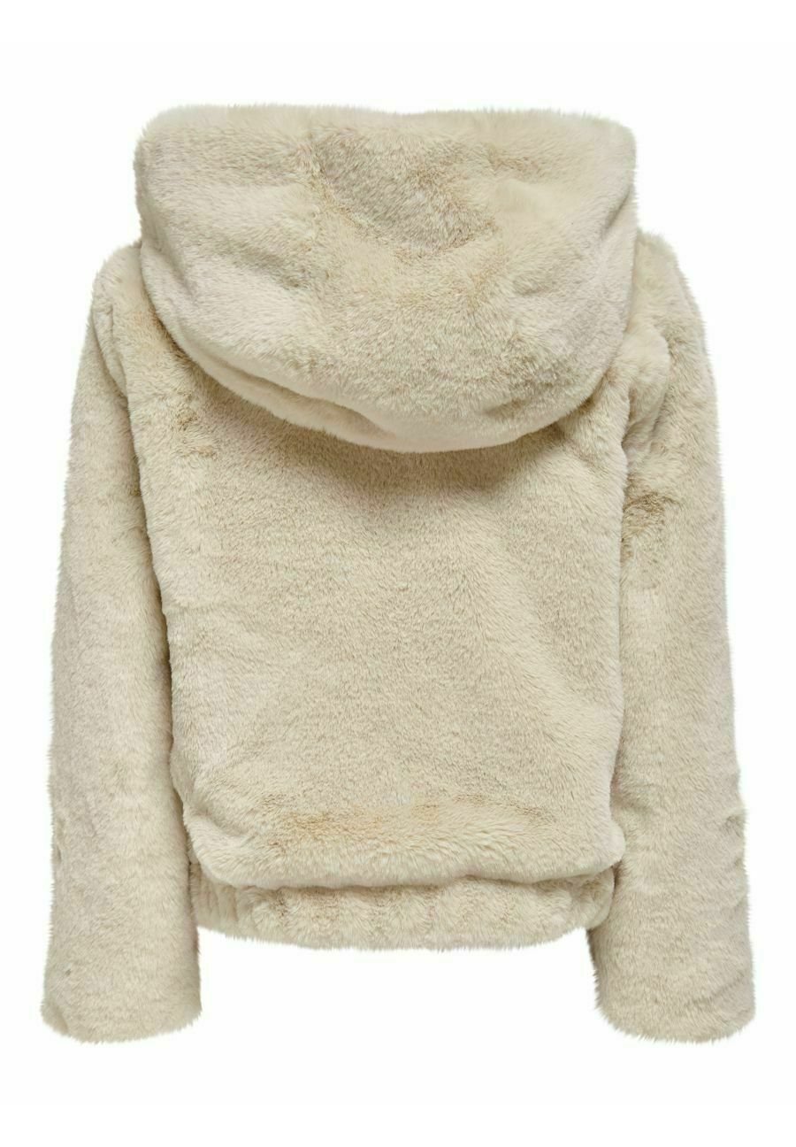 Only kunstfell jacke beige Clearance